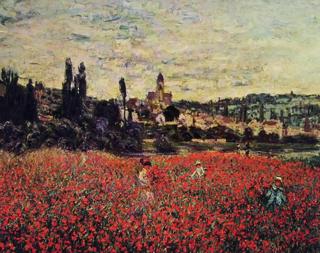 Campo Di Papaveri Presso Vetheuil Di Claude Monet